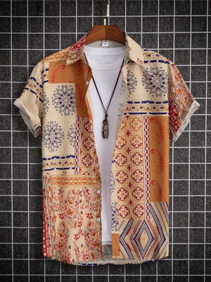 VD Looks Men Printed Casual Multicolor Shirt