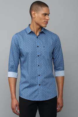 Allen Solly Men Printed Casual Blue Shirt - Buy Allen Solly Men