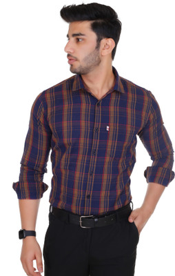 Shreyash Textiles Fab Men Solid Casual Blue Shirt