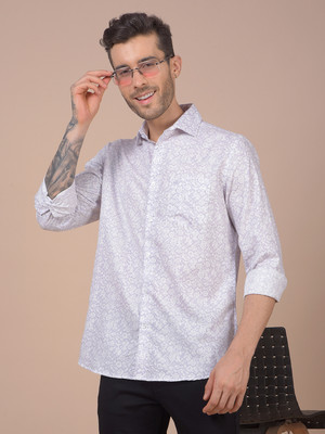 CRIMSOUNE CLUB Men Printed Casual Purple Shirt