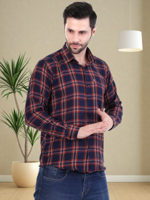 Marc Luarente Men Checkered Casual Multicolor Shirt