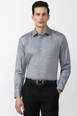 VAN HEUSEN Men Self Design Formal Grey Shirt