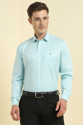 Allen Solly Men Solid Formal Light Blue Shirt