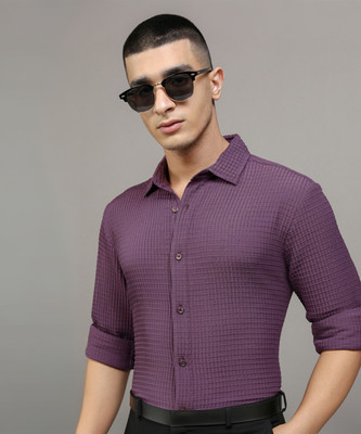 HIGHLANDER Men Self Design Casual Multicolor Shirt