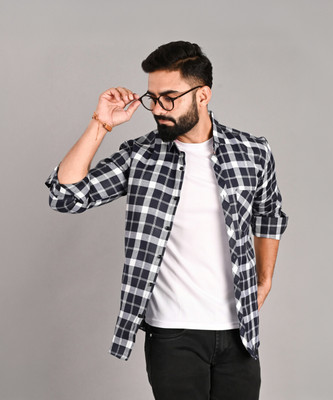 FUBAR Men Checkered Casual Multicolor Shirt