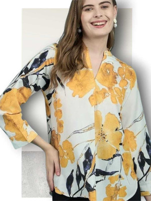 KALLAXI Women Printed Casual Multicolor Shirt