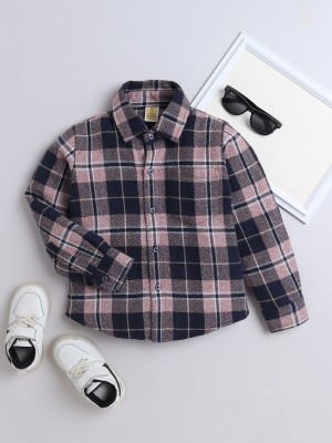 Aww Hunnie Boys Solid Casual Multicolor Shirt