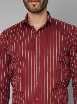 SG GOLDTOUCH Men Solid Casual Maroon Shirt