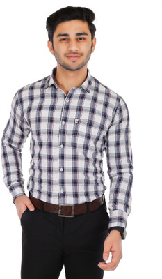 Trending Ayansh Men Solid Casual Dark Blue, Red, White Shirt