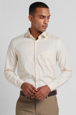 PETER ENGLAND Men Solid Formal Cream Shirt