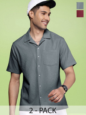 Moda Rapido Men Solid Casual Multicolor Shirt
