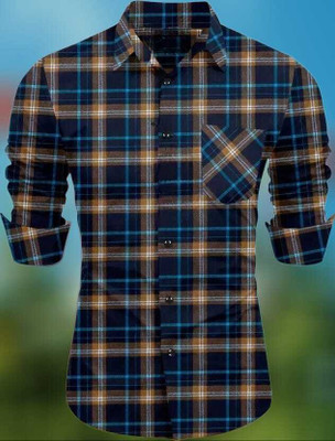 Ethavaa Men Checkered Casual Multicolor Shirt