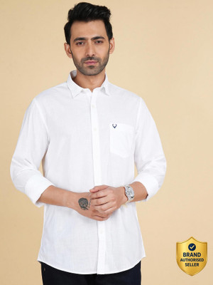 Allen Solly Men Solid Casual White Shirt