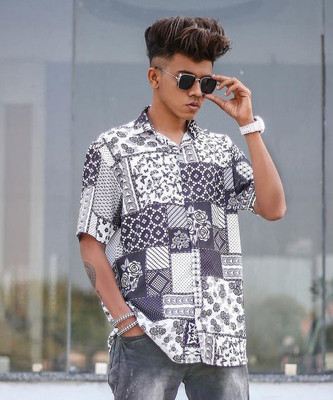 STOVESSY Men Printed Casual Multicolor Shirt