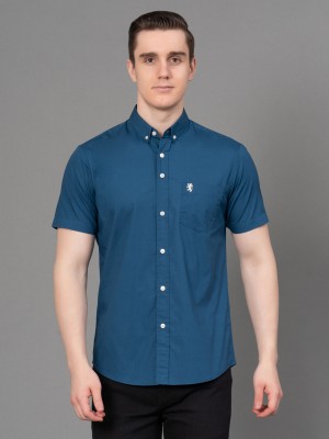 RED TAPE Men Solid Casual Blue Shirt