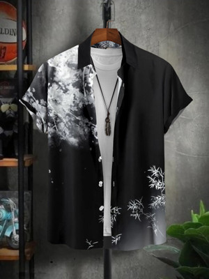 ZONANZA Men Solid Casual Black Shirt