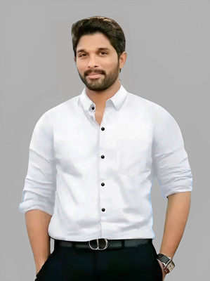 AITAVIKOVERSEAS Men Solid Casual White Shirt