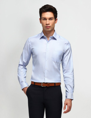 ARROW Men Printed Formal Blue Shirt