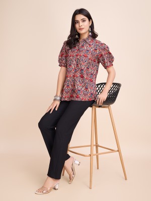 Matwali Women Printed Casual Multicolor Shirt