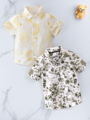KHODAL TRENDZ Boys Printed, Checkered Casual Multicolor Shirt