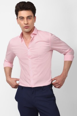 PETER ENGLAND Men Solid Casual Pink Shirt