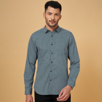 Byford by Pantaloons Men Printed Casual Dark Green Shirt