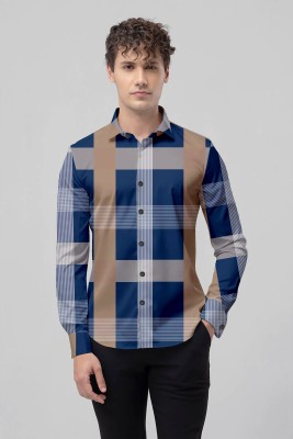sadarshini fashion Men Graphic Print Casual Dark Blue Shirt