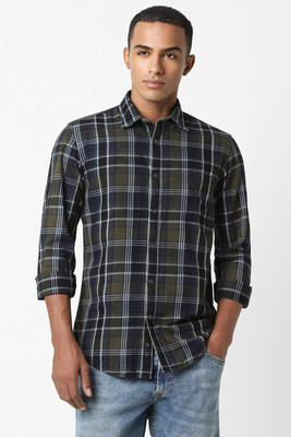 PETER ENGLAND Men Checkered Casual Multicolor Shirt
