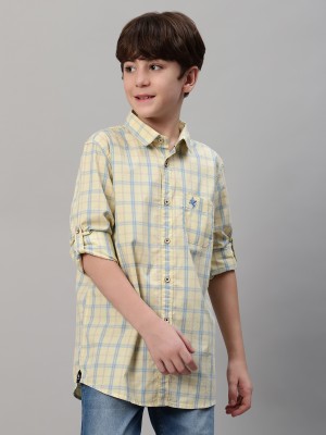 CANTABIL Boys Checkered Casual Multicolor Shirt