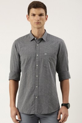 PETER ENGLAND Men Checkered Casual Grey, White Shirt