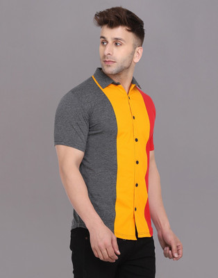 BEYOU FASHION Men Solid Casual Multicolor Shirt
