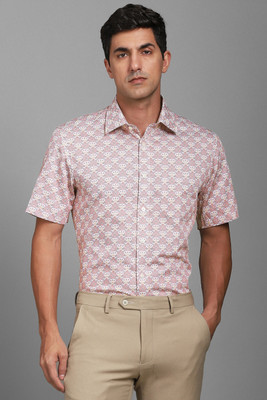 LOUIS PHILIPPE Men Printed Formal Red Shirt