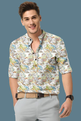 ISUEL FAB Men Printed Casual Multicolor Shirt