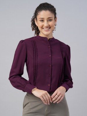 SENGROW Women Solid Formal Multicolor Shirt