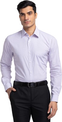 Raymond Men Checkered Formal Purple Shirt