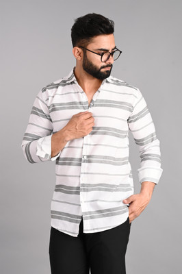 FUBAR Men Striped Formal Multicolor Shirt