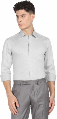 ARROW Men Printed Formal Grey Shirt