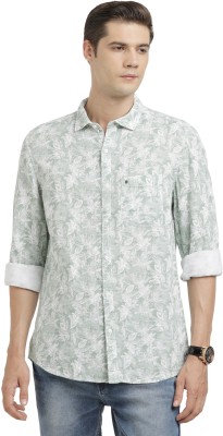 TURTLE Men Printed Casual Green Shirt