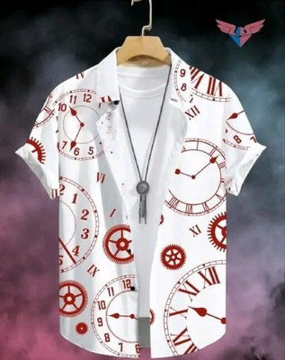 Solbiza Men Self Design Casual Multicolor Shirt