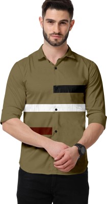 Bloviate Men Solid Formal Multicolor Shirt