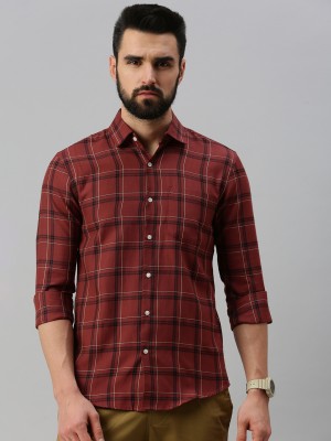 PeppyZone Men Checkered Casual Multicolor Shirt