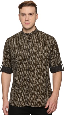 Don Vino Men Graphic Print Casual Black, Grey, Yellow Shirt