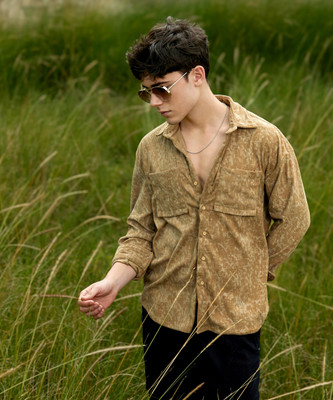 CAMPUS SUTRA Men Printed Casual Green Shirt