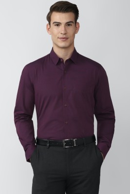 PETER ENGLAND Men Solid Formal Purple Shirt