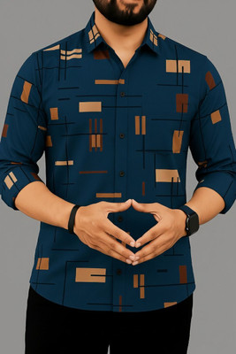 Solbiza Men Self Design Casual Multicolor Shirt