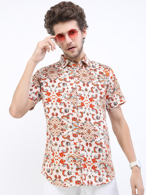 HIGHLANDER Men Printed Casual Multicolor Shirt