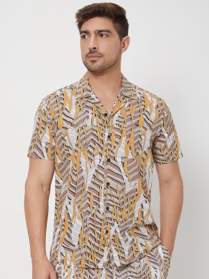 MUFTI Men Printed Casual Multicolor Shirt