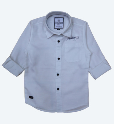 Rs fashions Boys Solid Casual Dark Blue Shirt