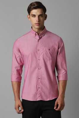 LOUIS PHILIPPE Men Self Design Casual Pink Shirt