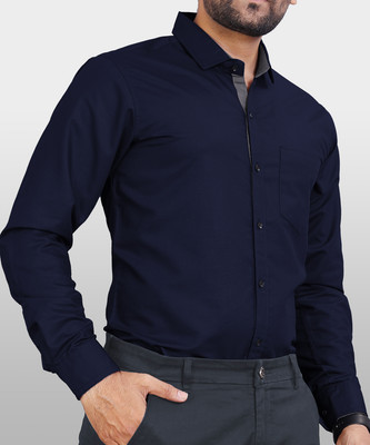 Trending Ayansh Men Solid Casual Black Shirt